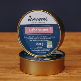 Hansmanns Leberwurst in der Dose