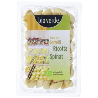 Tortelli mit Ricotta+Spinat