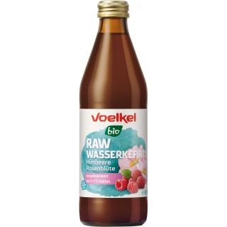 RAW Wasserkefir Himbeere Rosenblüe