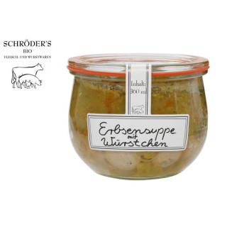 Schröder´s Erbsensuppe mit Würstchen