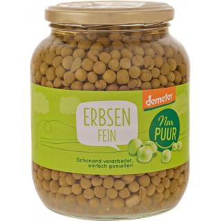 Erbsen, großes Glas