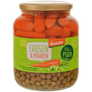Erbsen & Möhren, großes Glas