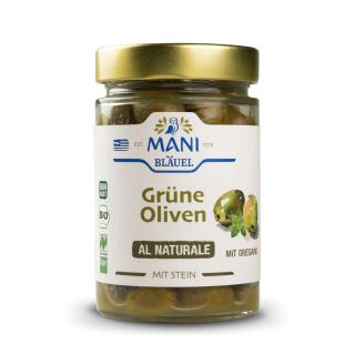 Grüne Oliven al naturale