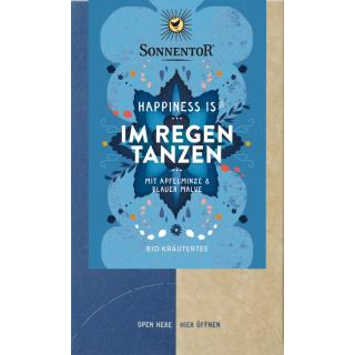 Im Regen tanzen Tee Happiness is