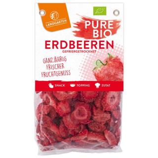 Pure Erdbeeren gefriergetrockn