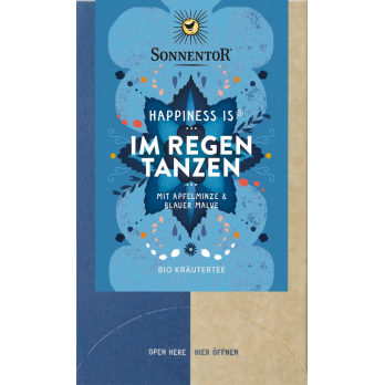 Im Regen tanzen Tee Happiness is