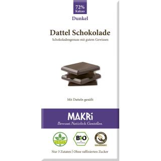 Dattelschokolade Dunkel 72%