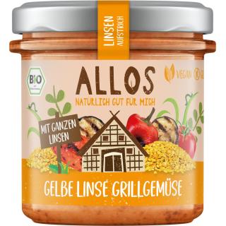 Linsen Aufstrich Gelbe Linse Grillgemüse