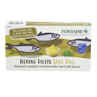 Heringsfilets in Senf-Dill