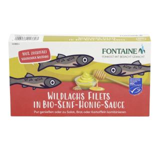 Wildlachs-Filet in Senf-Hon