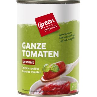 green geschälte Tomaten Dose