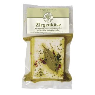 Ziegenweichkäse mariniert