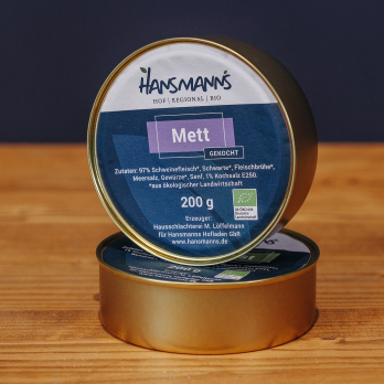 Hansmanns gekochtes Mett in der Dose