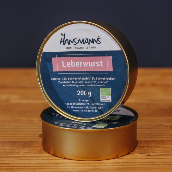 Hansmanns Leberwurst in der Dose