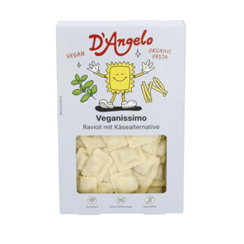 Ravioli mit veganem Schmelz