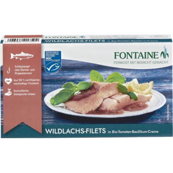 Wildlachs-Filet in Tomaten