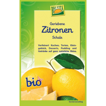Geriebene Zitronenschalen