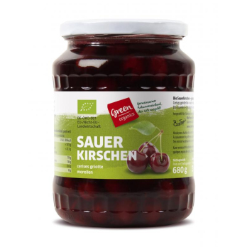 green Sauerkirschen im Glas