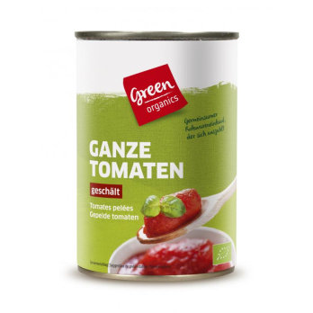 green geschälte Tomaten Dose