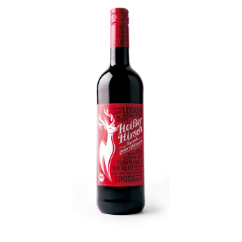 Heißer Hirsch Glühwein rot